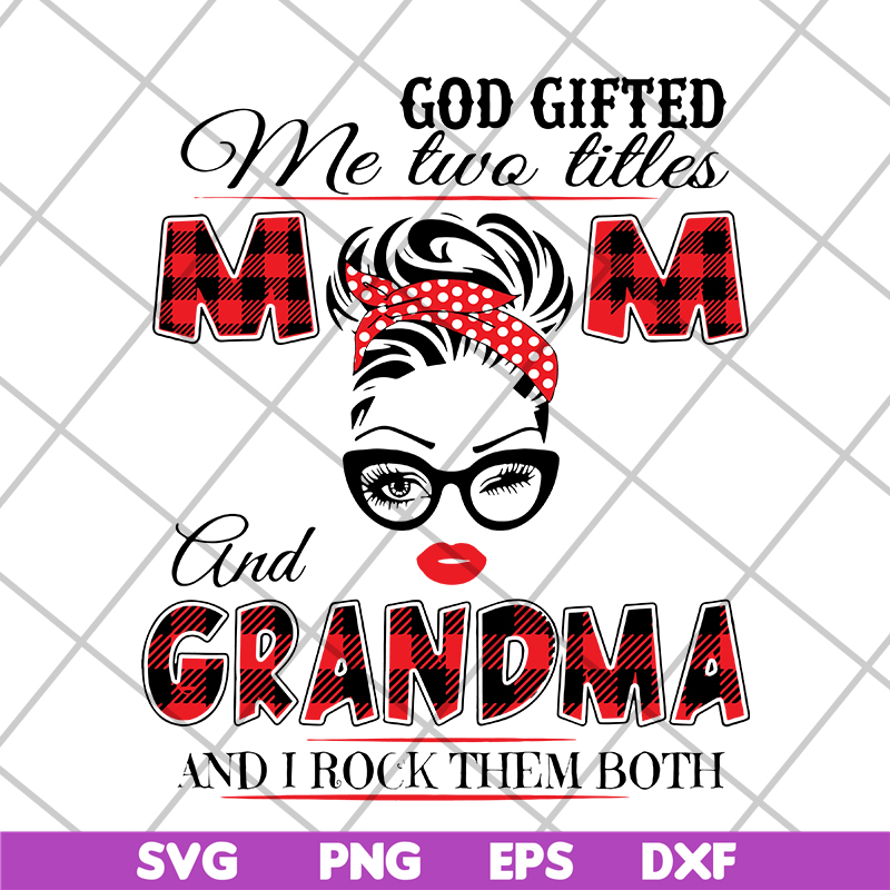 MTD04042137-God gifted me two little svg, Mother's day svg, eps, png, dxf digital file MTD04042137.jpg