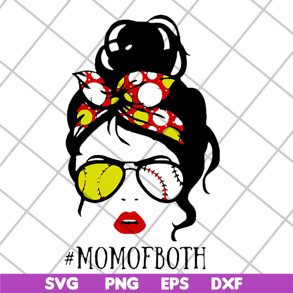 MTD15042112-Happy mom of both softball svg, Mother's day svg, eps, png, dxf digital file MTD15042112.jpg