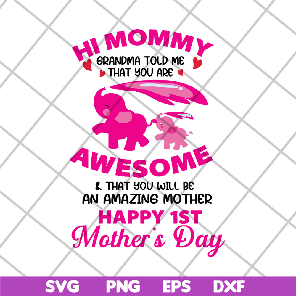 MTD15042132-Happy 1st mother's day svg, Mother's day svg, eps, png, dxf digital file MTD15042132.jpg