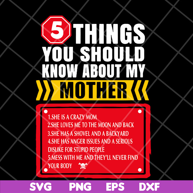 MTD23042103-5 Thing You Should Know Funny Loving Unique Mother’s Day svg, Mother's day svg, eps, png, dxf digital file MTD23042103.jpg