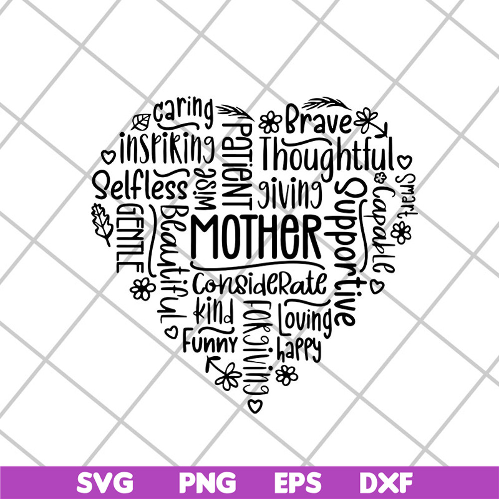MTD26042108-Mother heart svg, Mother's day svg, eps, png, dxf digital file MTD26042108.jpg