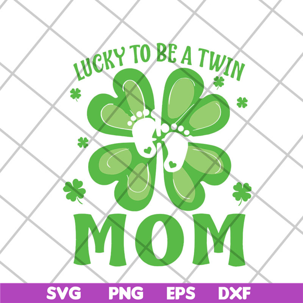 MTD26042125-Lucky to be a twin mom svg, Mother's day svg, eps, png, dxf digital file MTD26042125.jpg