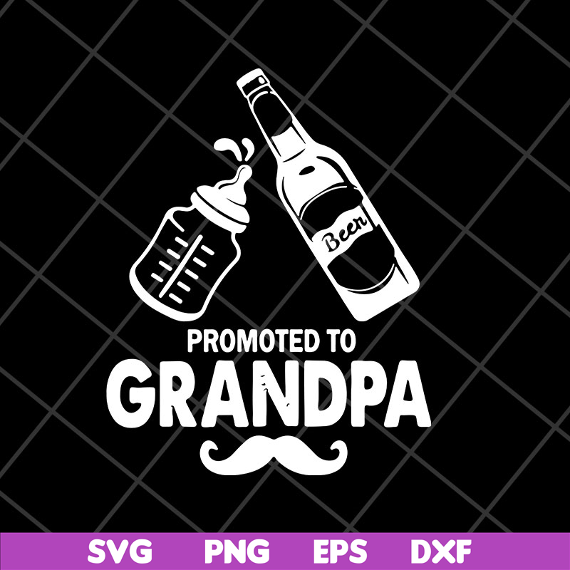 MTD28042126-Beer promoted to grandpa fathers day 2021 svg, Fathers day svg, png, dxf, eps digital file MTD28042126.jpg