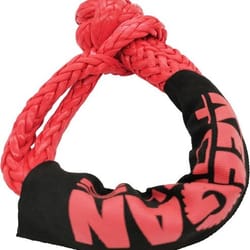 high strength soft shackle recovery rope for suv, off-road snatch, towing, jeep, atv, marine rescue