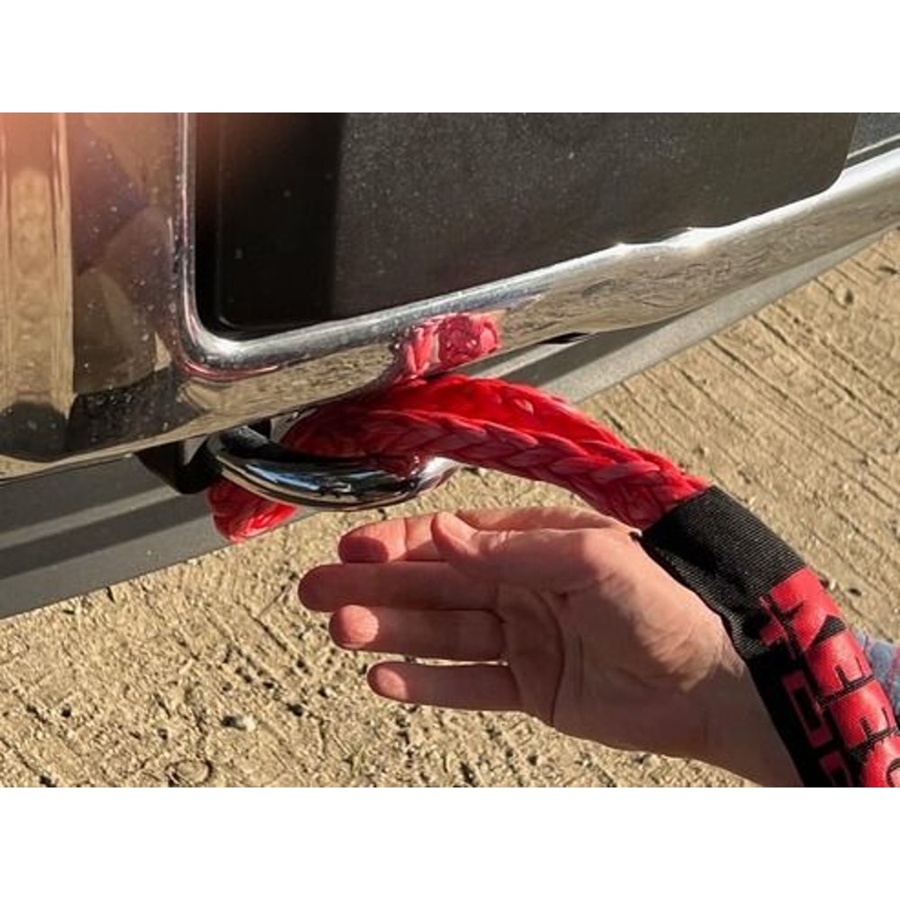 High Strength 65000 Lbs Soft Shackle Recovery Rope For SUV OffRoad Snatch Towing Jeep ATV Marine Re