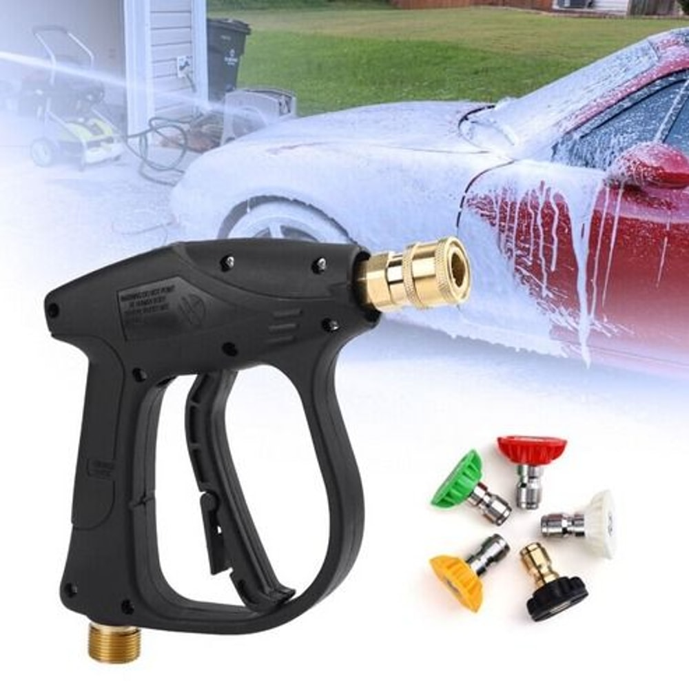 High Pressure Washer Gun Foam Spray Wand Car Wash Short Wand With Nozzle 16