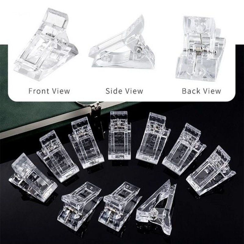 Quick Nail Tips Clip For Poly Builder Gel DIY Extension Clamp Clips For Easy Nail Art 1