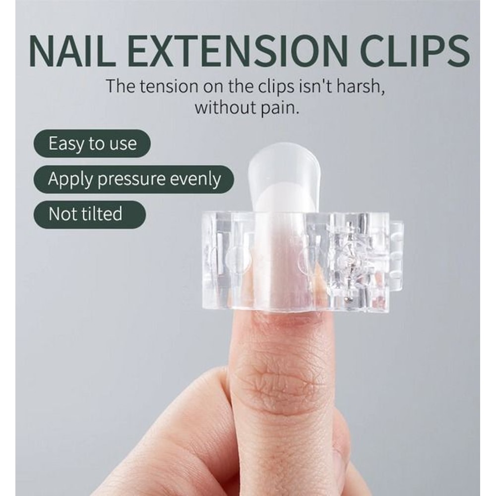 Quick Nail Tips Clip For Poly Builder Gel DIY Extension Clamp Clips For Easy Nail Art 3
