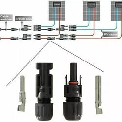 premium solar cable connectors for diy solar panels, male female pairs, waterproof, pairs for us system