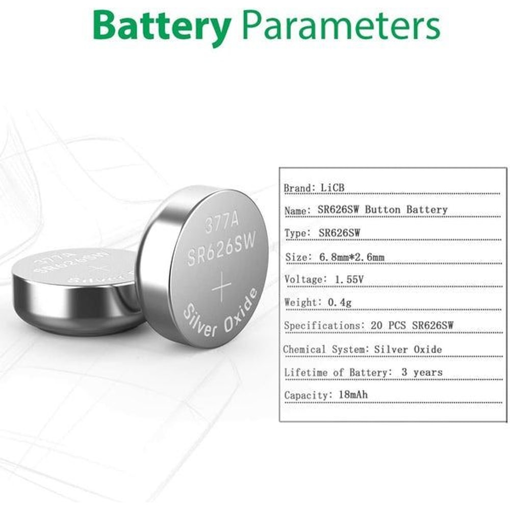 Watch Battery Silver Oxide Battery For Reliable Performance 2