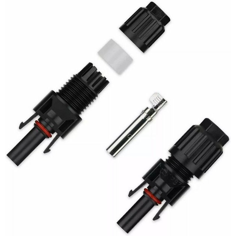 Male Female Solar Connectors For DIY Solar Panel Systems Durable Waterproof HighEfficiency 6