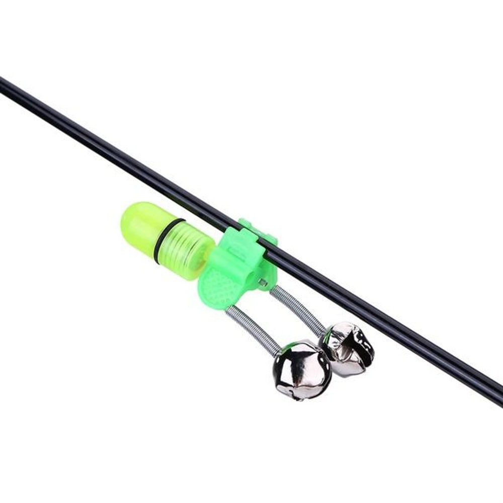 LED Night Fishing Bite Bait Alarm Bells Rod Tip Clip Alert Ring Light For Fishing Rods Ideal For Ic 10