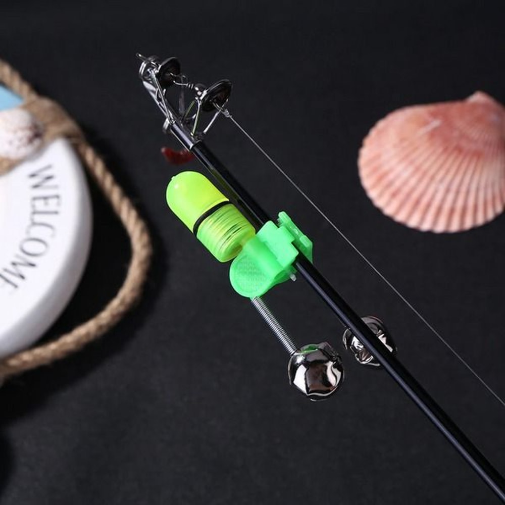 LED Night Fishing Bite Bait Alarm Bells Rod Tip Clip Alert Ring Light For Fishing Rods Ideal For Ic 4