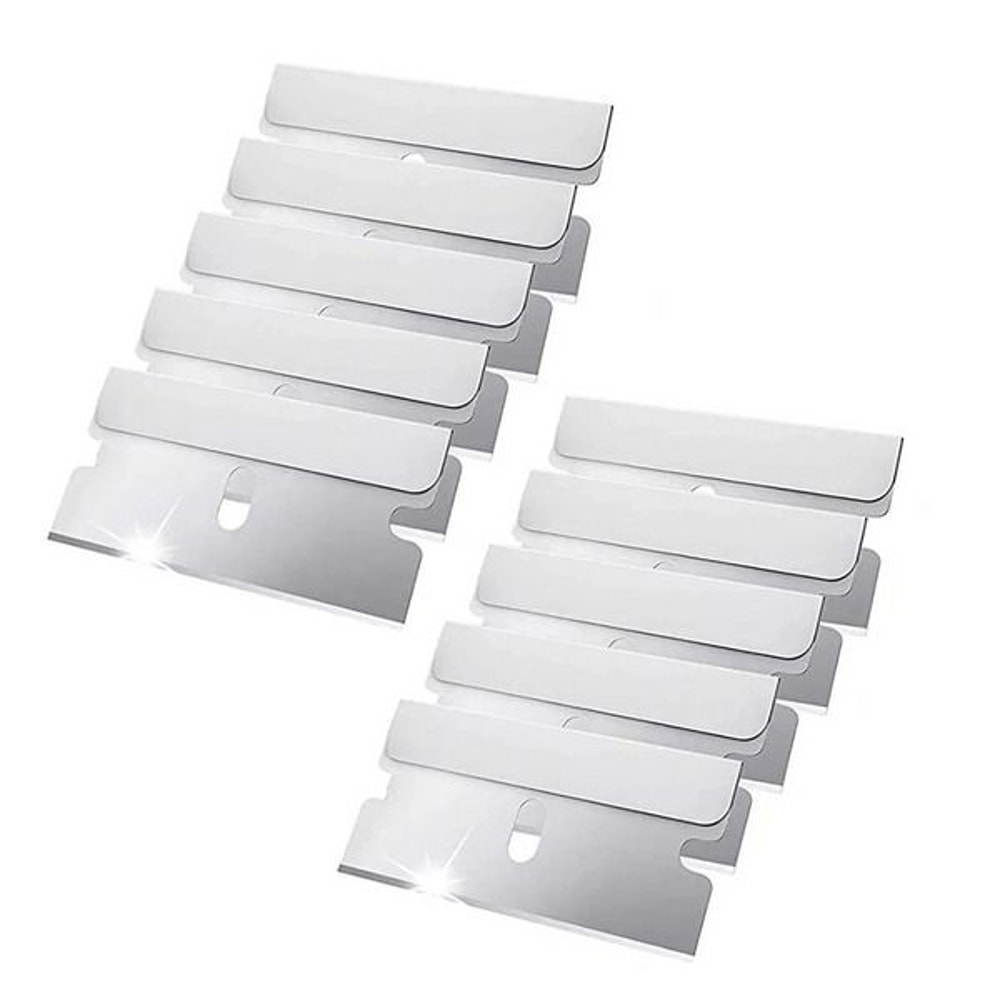 Single Edge Razor Blades 100 Pcs Extra Sharp Heat Treated Safety Knife Scrapers For Effective Paint 11