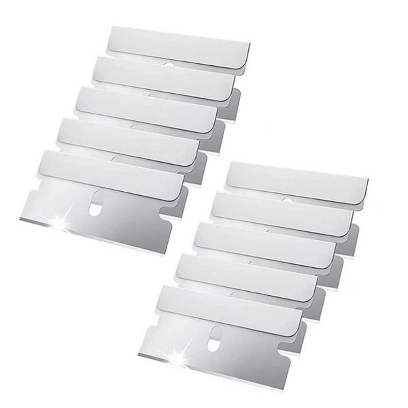 Single Edge Razor Blades 100 Pcs Extra Sharp Heat Treated Safety Knife Scrapers For Effective Paint 11