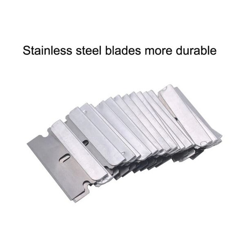 Single Edge Razor Blades 100 Pcs Extra Sharp Heat Treated Safety Knife Scrapers For Effective Paint 2