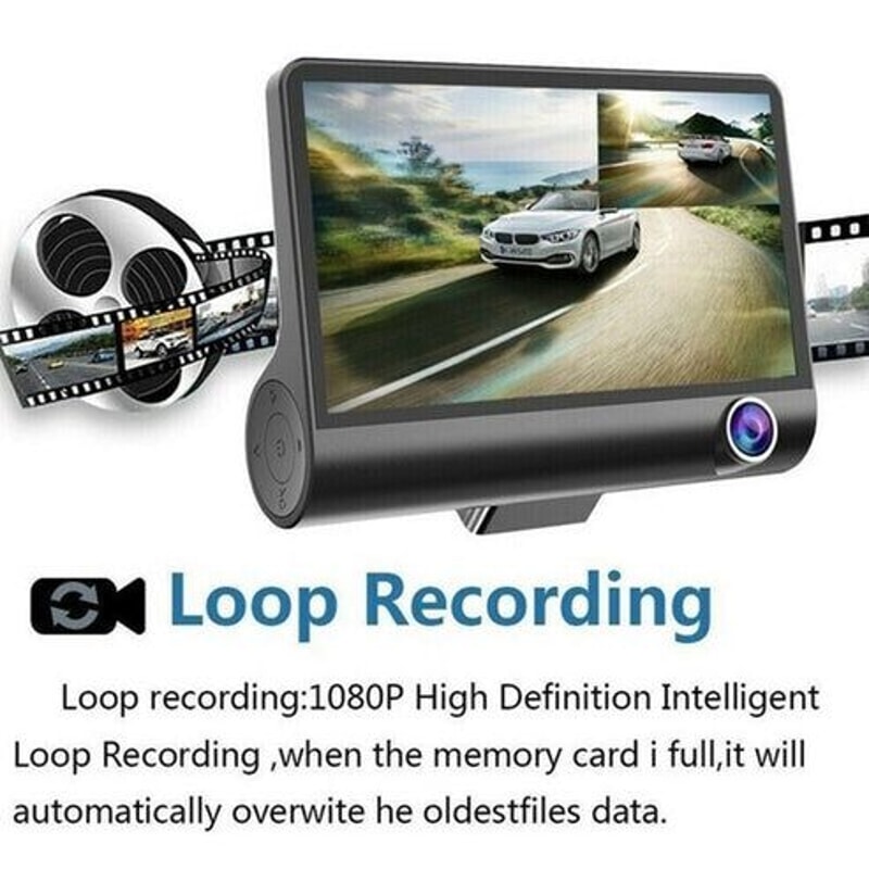 Car DVR Dual Lens HD Dash Cam Recorder Video Rearview Camera With GSensor Night Vision Motion Detec 8