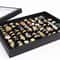 100Slot Jewelry Ring Display Organizer Tray Holder For Earrings DustProof Storage Box Velvet Lined 1