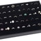 100Slot Jewelry Ring Display Organizer Tray Holder For Earrings DustProof Storage Box Velvet Lined 6