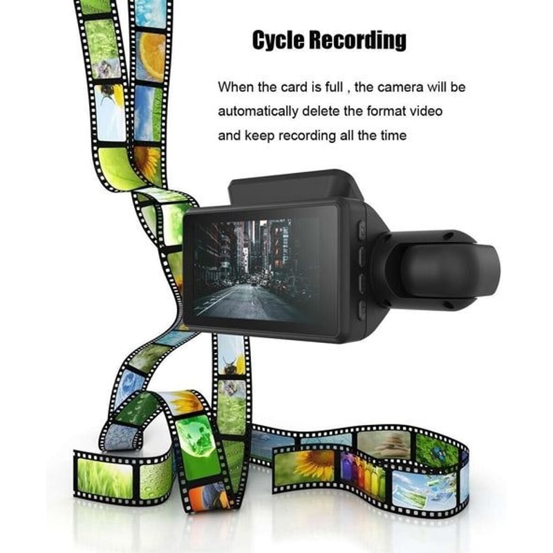 Dual Lens Car DVR Dash Cam Front And Interior Camera With GSensor Emergency Accident Lock Parking M 2