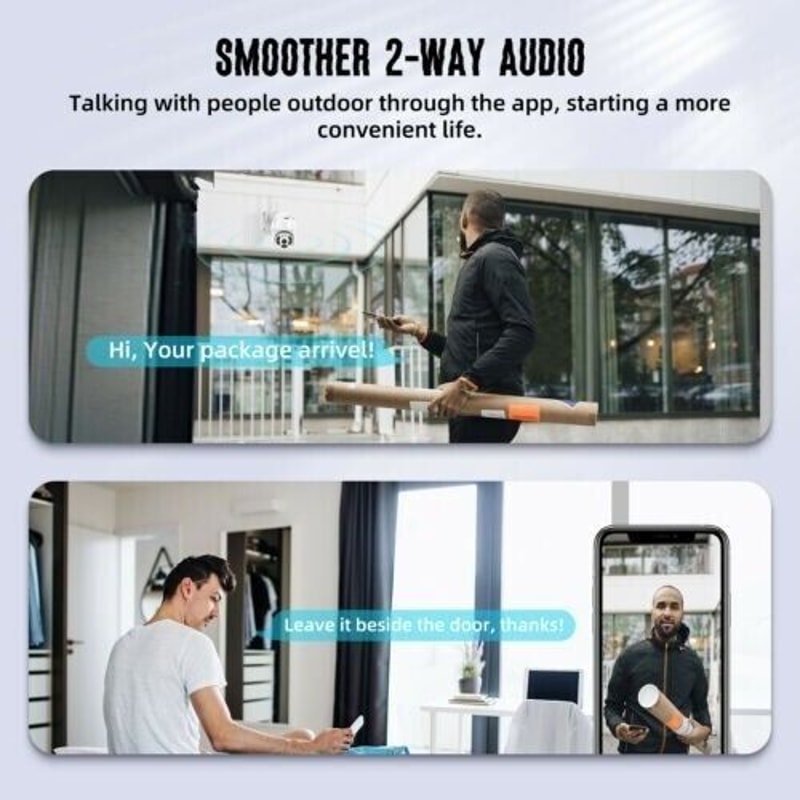 Wireless Outdoor CCTV IP PTZ Camera HD WiFi Smart Home Security IR Cam Night Vision 3