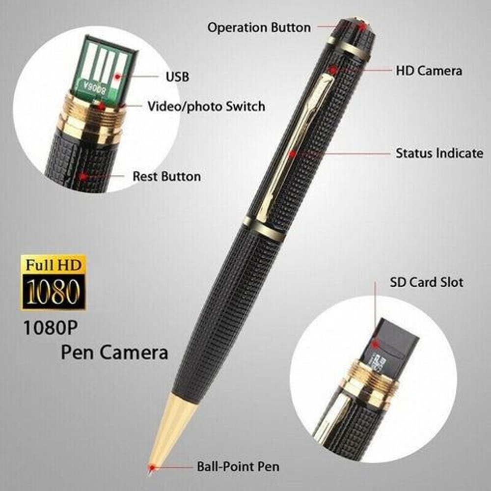 Mini Body Video Recorder Hidden Camera Pen Portable USB DVR HighQuality Security Cam For OntheGo U
