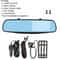 HD Car DVR Dual Dash Cam Front Rear Video Recorder With Rearview Mirror Display For Complete Cover