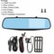HD Car DVR Dual Dash Cam Front Rear Video Recorder With Rearview Mirror Display For Complete Cover