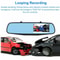 HD Car DVR Dual Dash Cam Front Rear Video Recorder With Rearview Mirror Display For Complete Cover