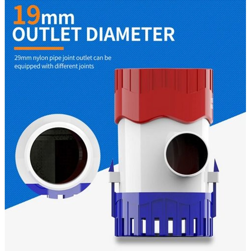 Electric Marine Bilge Water Pump For Boat 12V Submersible Sump 34 Hose Outlet Durable Easy Installa 15