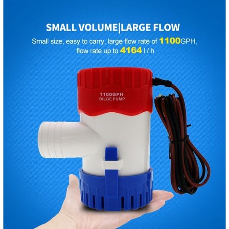 Electric Marine Bilge Water Pump For Boat 12V Submersible Sump 34 Hose Outlet Durable Easy Installa 5