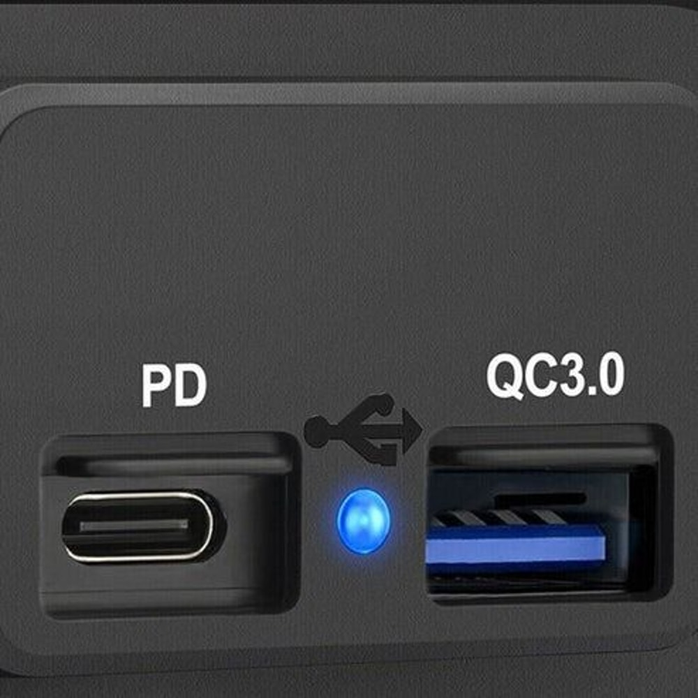 Dual USB PD QC30 Fast Charger Socket LED Power Outlet For Cars Boats RVs More 10