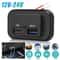 Dual USB PD QC30 Fast Charger Socket LED Power Outlet For Cars Boats RVs More 12