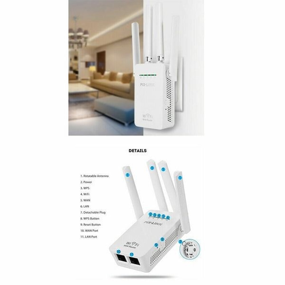Wireless Amplifier WiFi Range Extender Router Signal Booster Repeater For Home And Office 8