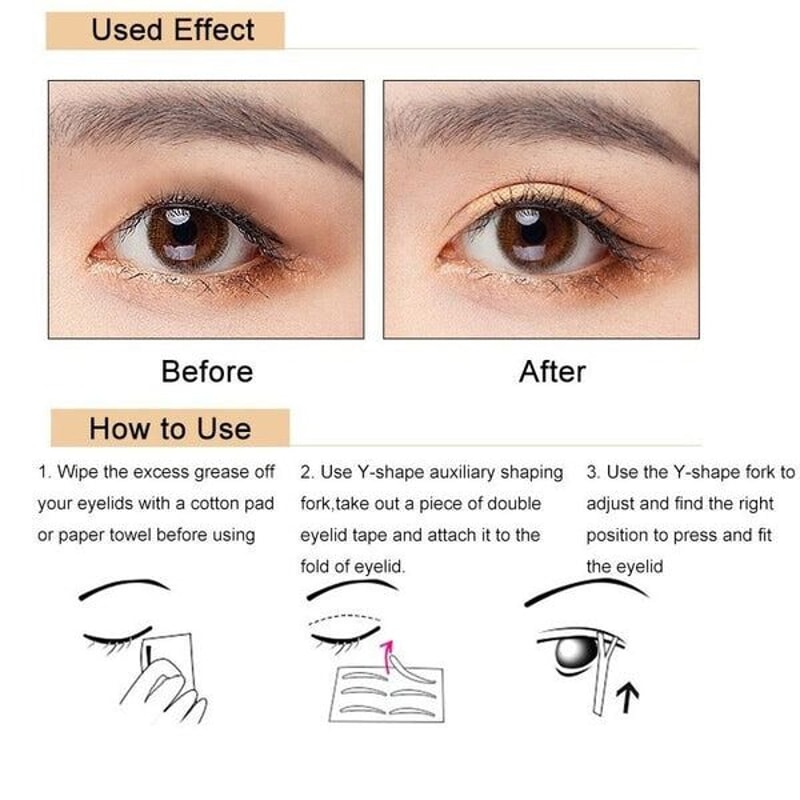 Double Eyelid Adhesive Invisible Lace Eye Lift Strips Style Tape Sticker For Droopy And Hooded Eyel 7