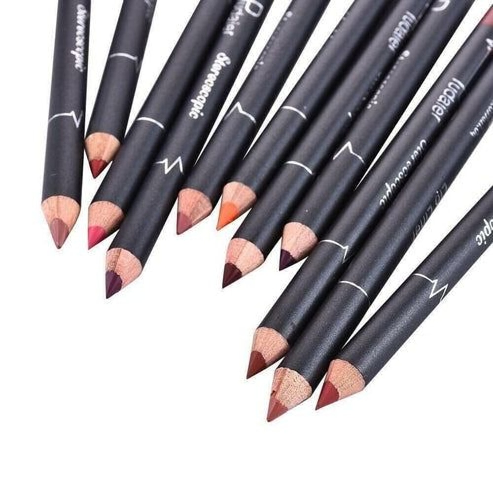 Waterproof Lip Liner Set Long Lasting Matte Lipstick Lip Pencil Lip Pen Set Smooth Texture 1