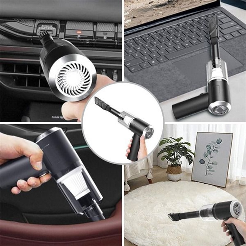 Mini Portable Cordless Handheld Vacuum Cleaner Strong Power For Car Auto Home WetDry Wireless Clean 0