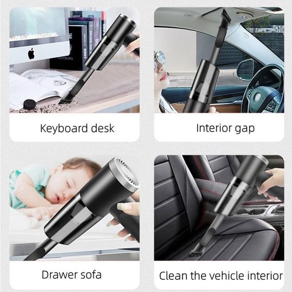Mini Portable Cordless Handheld Vacuum Cleaner Strong Power For Car Auto Home WetDry Wireless Clean 3