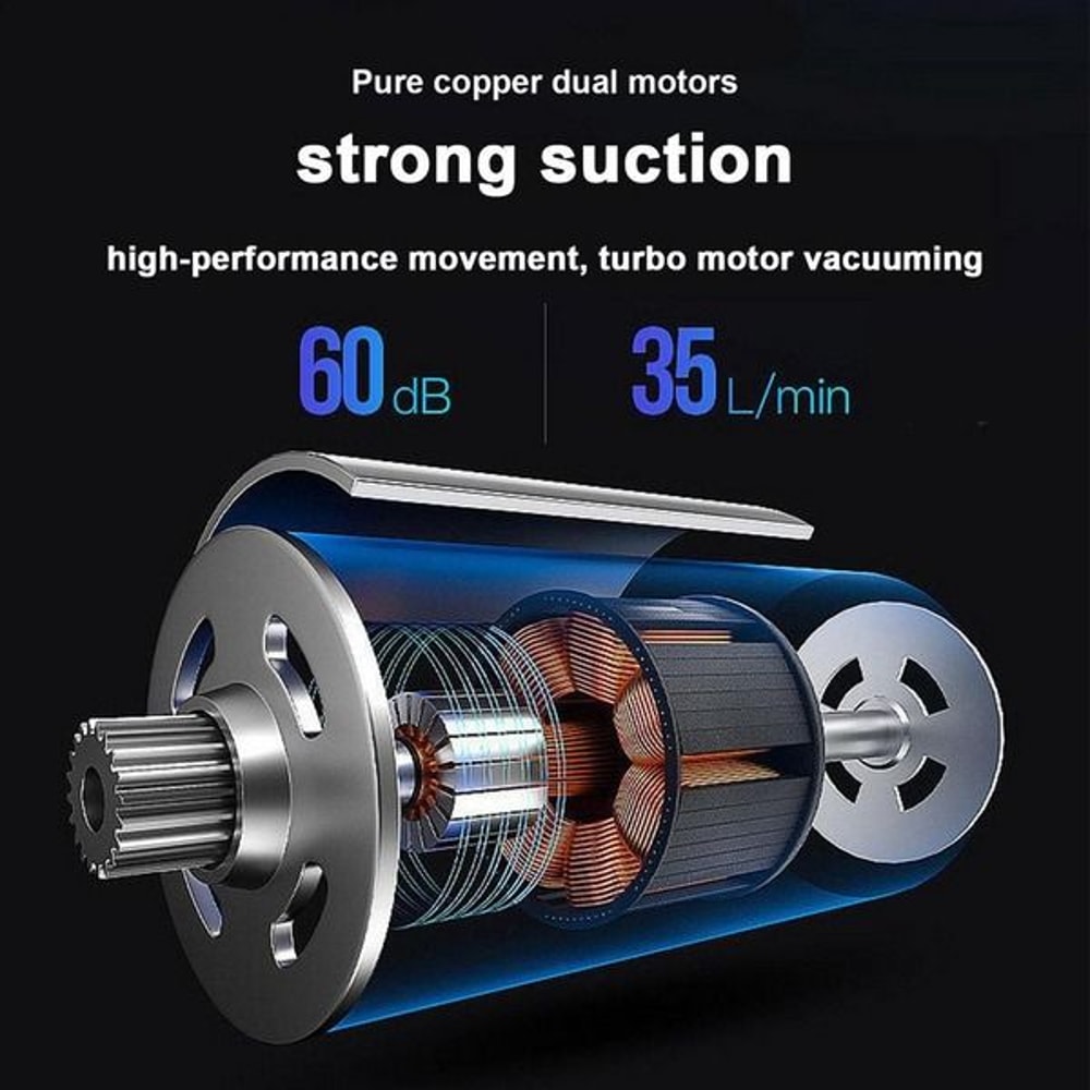 Mini Portable Cordless Handheld Vacuum Cleaner Strong Power For Car Auto Home WetDry Wireless Clean 11