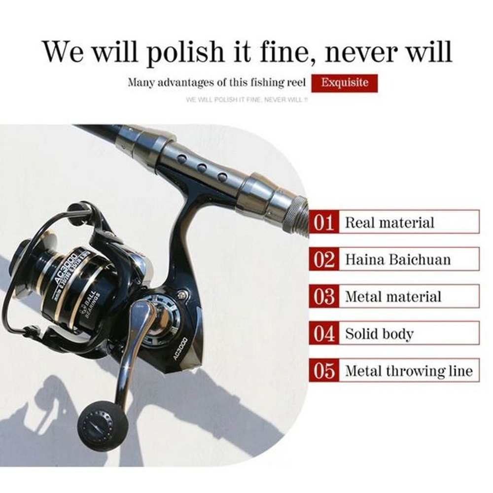 Premium Metal Spinning Fishing Reel Freshwater Saltwater Left Right Hand Reel Smooth Action Durabi 9