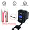 Dual USB Charger Socket LED Voltage Voltmeter Rocker Switch Panel For Vehicles And Boats 11