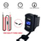 Dual USB Charger Socket LED Voltage Voltmeter Rocker Switch Panel For Vehicles And Boats 11