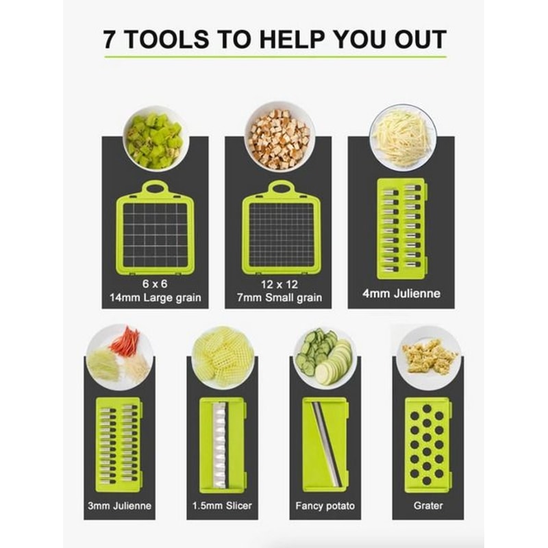 Vegetable Fruit Chopper Food Onion Veggie Dicer MultiFunction Slicer Cutter Kitchen Gadget 1