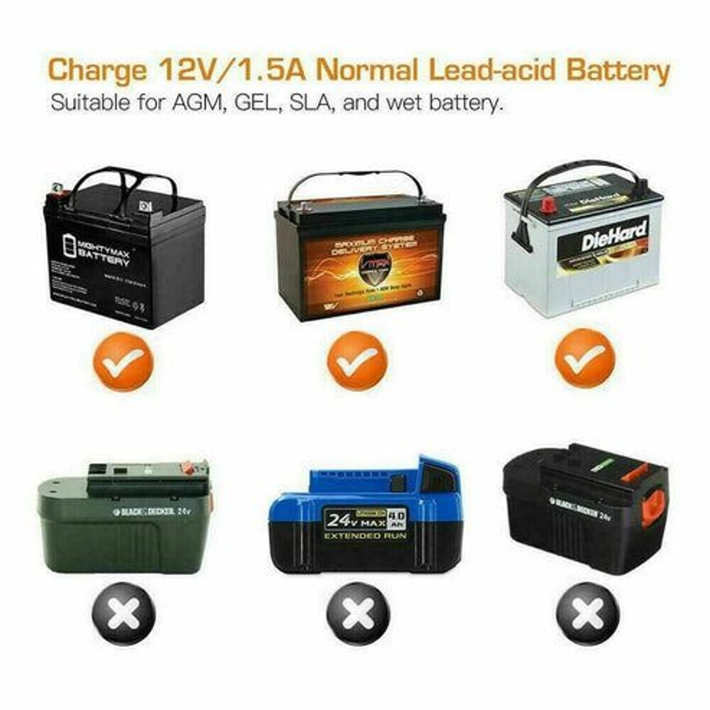 Automatic Smart Battery Charger Car Auto Trickle Maintainer MultiProtection Features 9