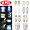 LED Interior Car Accessories Kit Map Dome License Plate Lights White Plug And Play Installation 14