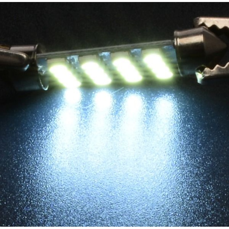 LED Interior Car Accessories Kit Map Dome License Plate Lights White Plug And Play Installation 5