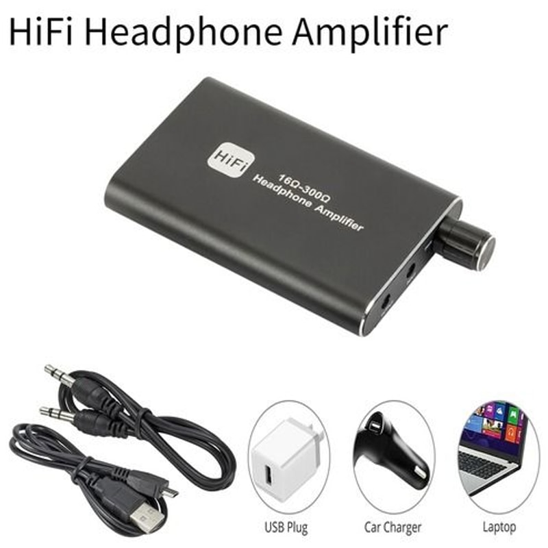 Portable HIFI Headphone Amplifier Earphone AMP With Audio USB Cable For Ultimate Listening 9