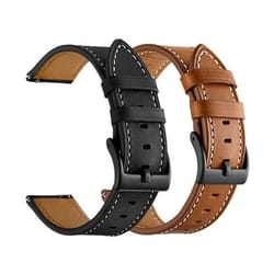 classic genuine leather watch band strap, quick release wristband, stylish and durable