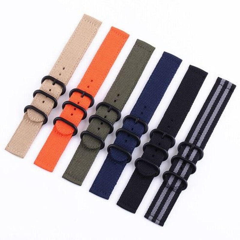 Durable Military Nylon Wrist Watch Band Quick Release Lightweight And Washable Perfect For Smart Wa