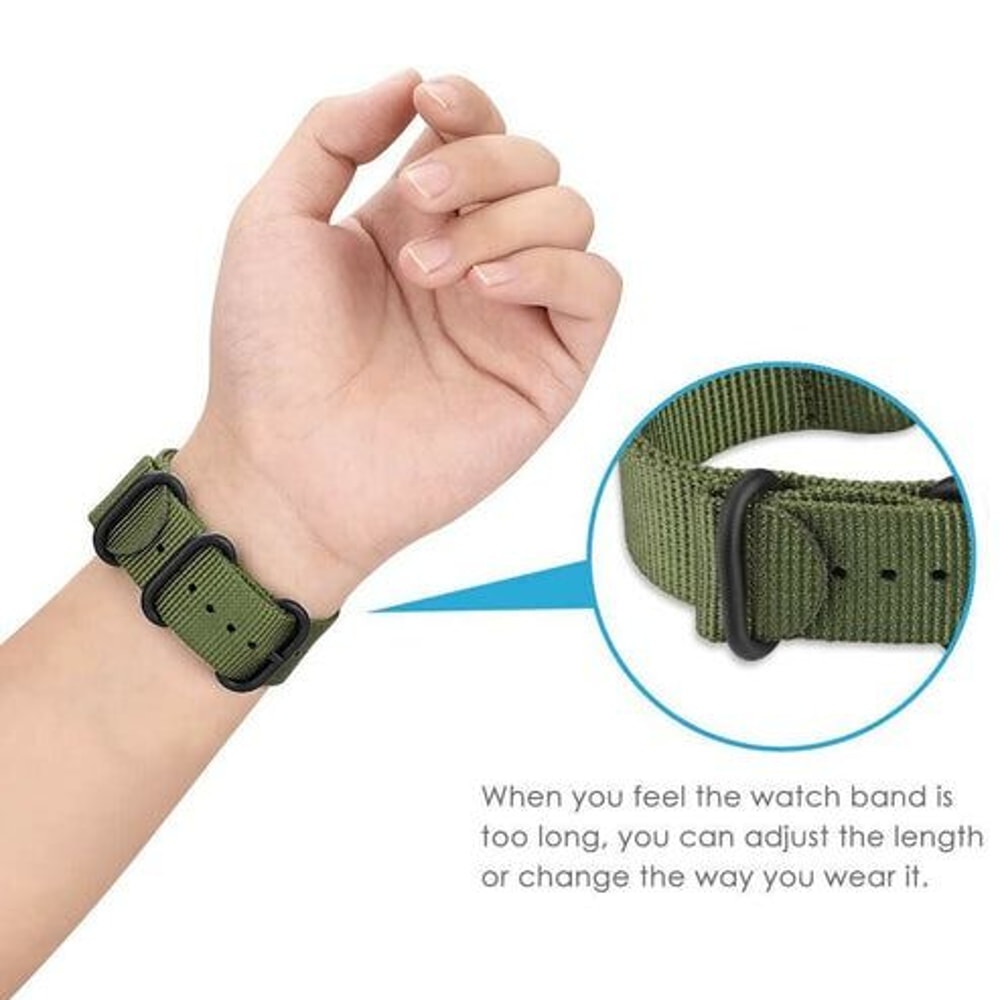 Durable Military Nylon Wrist Watch Band Quick Release Lightweight And Washable Perfect For Smart Wa